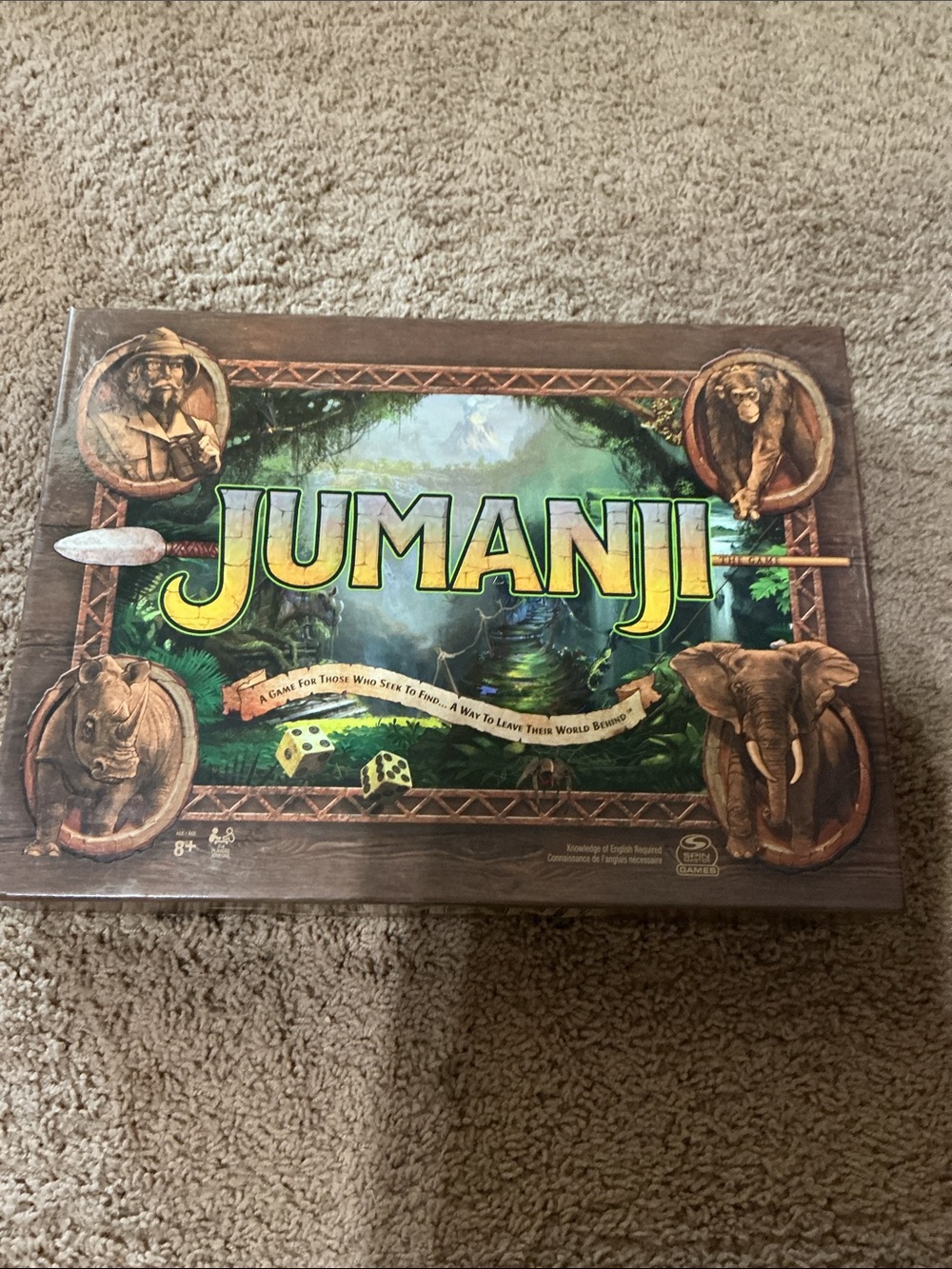 Jumanji Board Game - Classic Adventure Game - Green